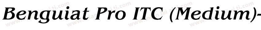 Benguiat Pro ITC (Medium)字体转换